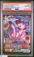 Mew VMAX 2021 Pokemon Sword & Shield Fusion Strike Fusion Strike-Secret PSA 10