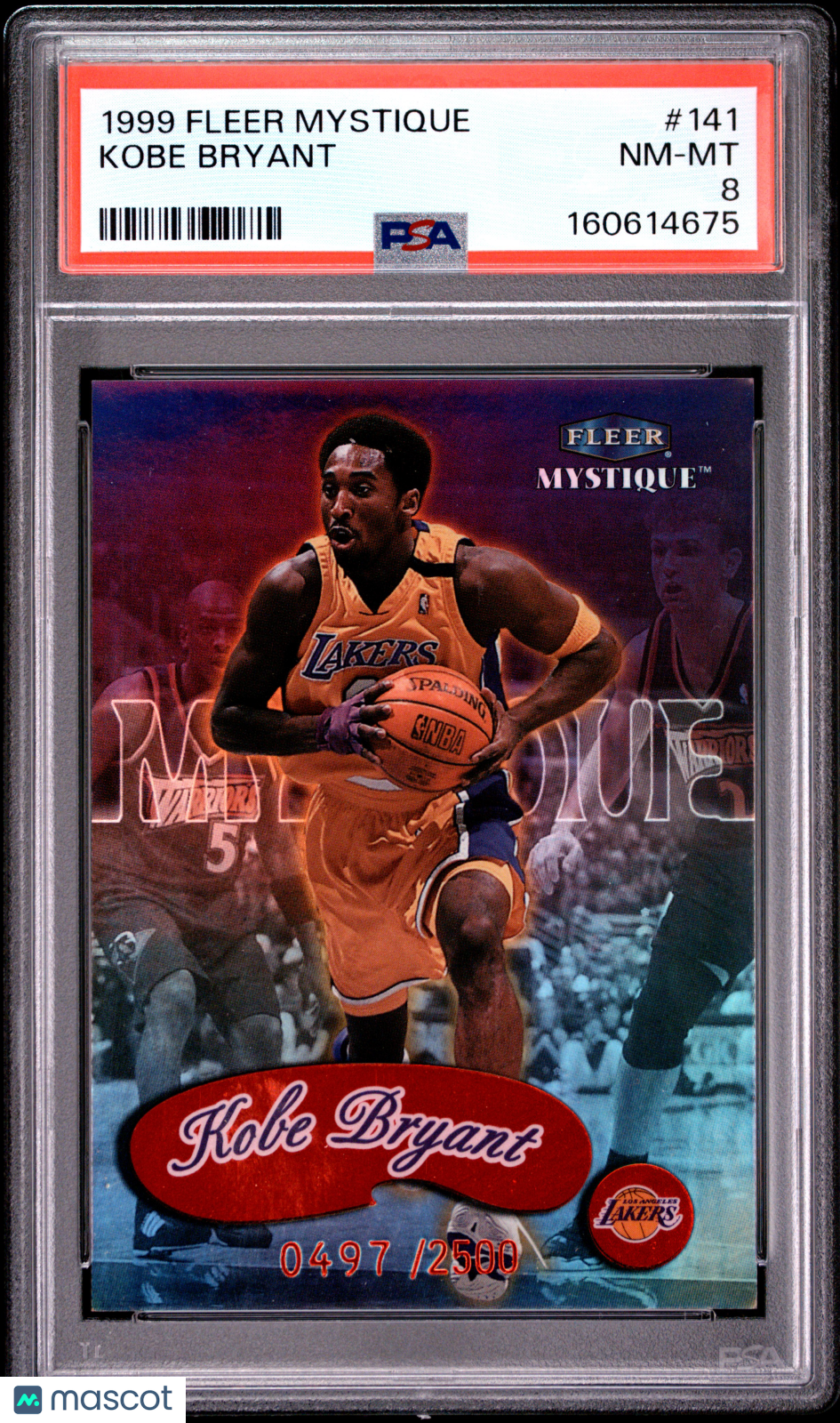 Kobe Bryant 1999-00 Fleer Mystique Los Angeles Lakers 497/2500 PSA 8