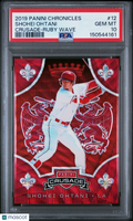 Shohei Ohtani 2019 Crusade Ruby Wave Prizm Los Angeles Angels 21/199 PSA 10