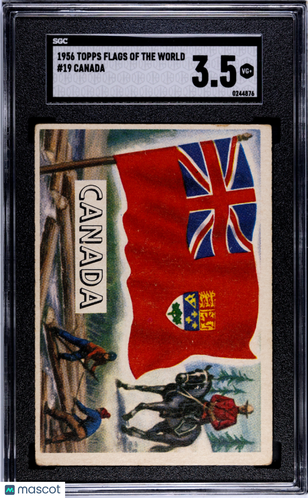 1956 Topps Flags Of The World Canada #19 SGC 3.5