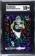 Mason Taylor 2025 Mosaic Purple No Huddle Rookie RC New York Jets 3/50 SGC 10