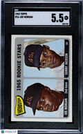 Joe Morgan 1965 Topps Rookie Stars RC Houston Astros #16 SGC 5.5