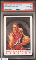 Charles Barkley 1991 Fleer Pro-Visions Philadelphia 76ers #3 PSA 10