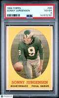Sonny Jurgensen 1958 Topps Rookie RC Philadelphia Eagles #90 PSA 4