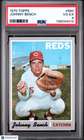 Johnny Bench 1970 Topps Card Cincinnati Reds #660 PSA 4