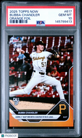 Bubba Chandler 2025 Topps Now Call Up Orange Foil Rookie RC 3/25 PSA 10