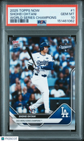 Shohei Ohtani 2025 Topps Now World Series Champions LA Dodgers #1 PSA 10