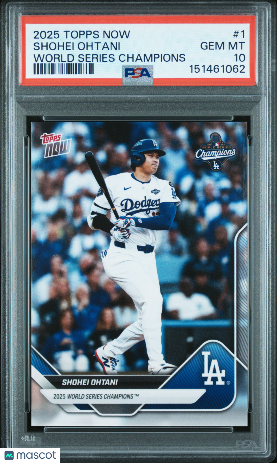 Shohei Ohtani 2025 Topps Now World Series Champions LA Dodgers #1 PSA 10