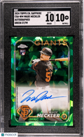 Wade Meckler 2024 Topps Chrome Sapphire Auto Autograph RC Giants 37/99 SGC 10 10