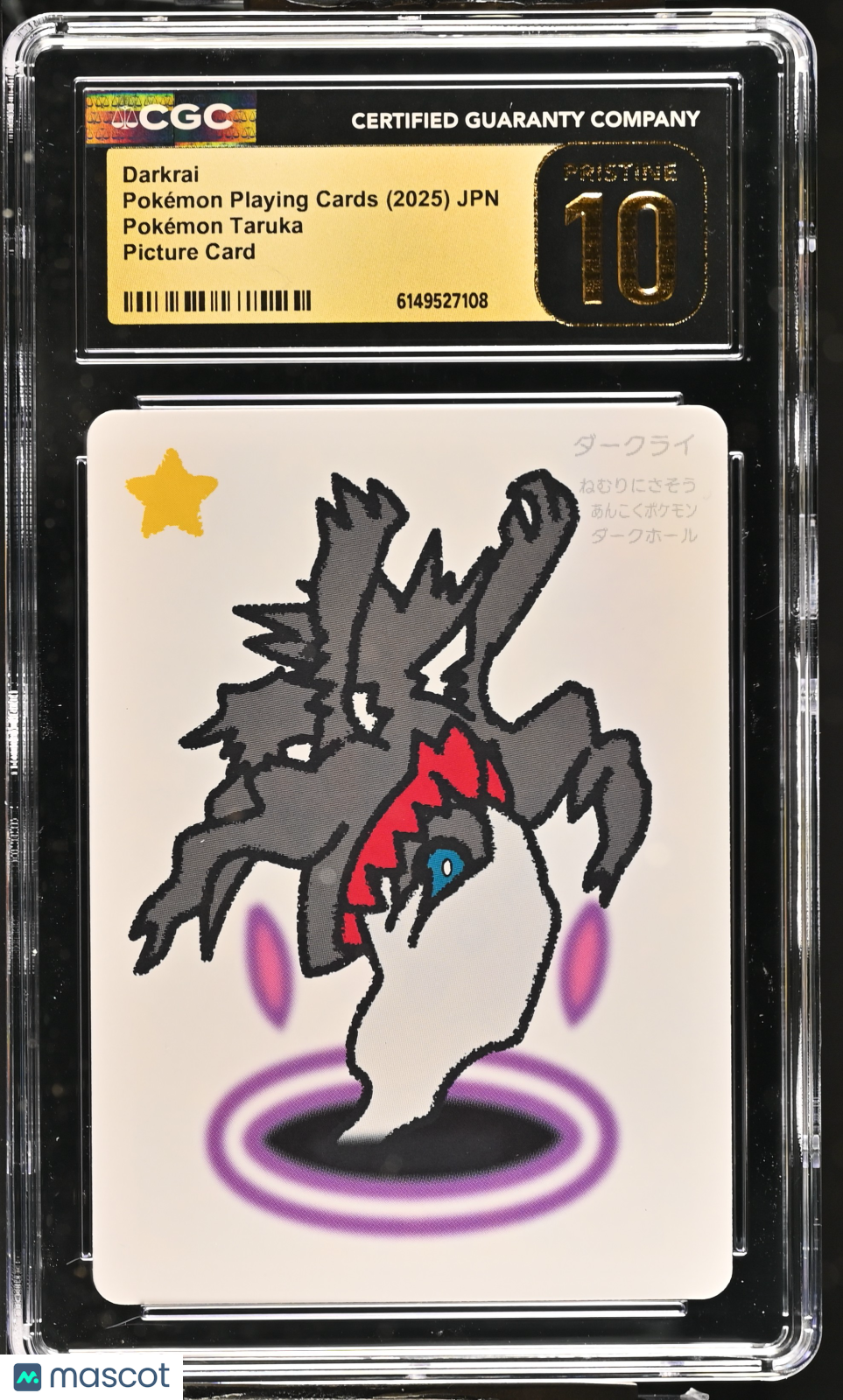 Darkrai 2025 Pokemon Playing Card Taruka CGC 10