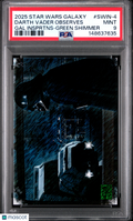 Darth Vader Observes 2025 Topps Chrome Star Wars Galaxy Green Shimmer /199 PSA 9