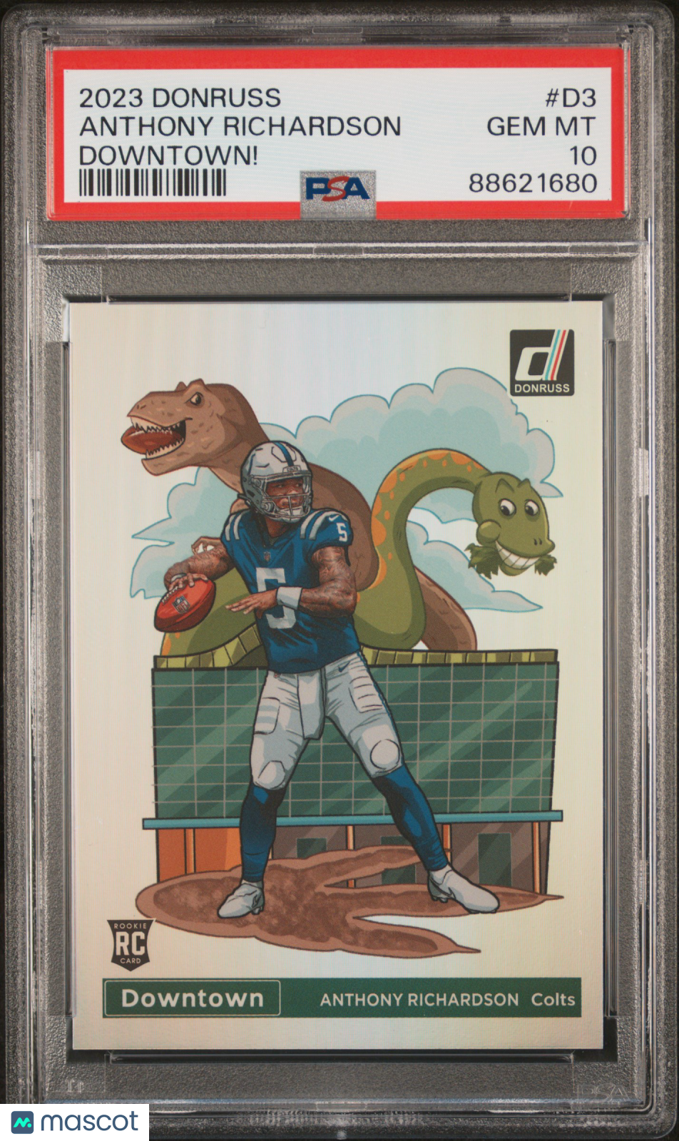 Anthony Richardson 2023 Donruss DOWNTOWN CASE HIT RC Rookie Colts PSA 10