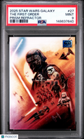 The First Order 2025 Topps Chrome Star Wars Galaxy Prism Refractor 12/75 PSA 9