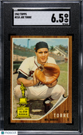 Joe Torre 1962 Topps All-Star Rookie Milwaukee Brewers #218 SGC 6.5