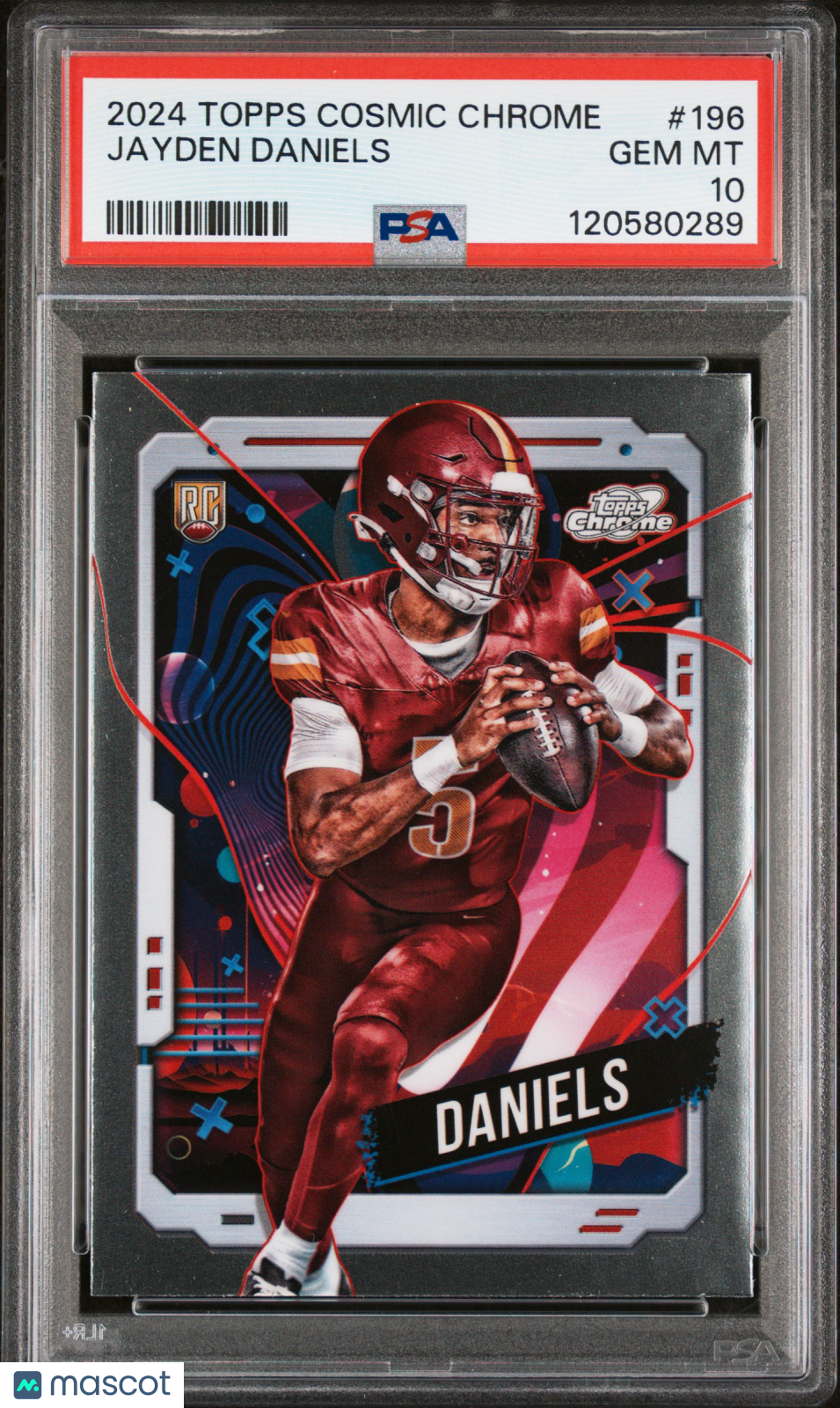 Jayden Daniels 2024 Topps Cosmic Chrome Rookie RC Commanders #196 PSA 10