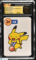 3rd Place Pikachu 2025 Pokemon Playing Cards Pokemon Taruka Second Round CGC 10