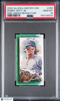 Bobby Witt Jr. 2022 Allen & Ginter Mini Green Refractor RC Royals 47/99 PSA 10