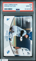 Shohei Ohtani 2024 Topps 50/50 Card Los Angeles Dodgers #98 PSA 10