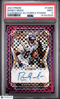 Randy Moss 2021 Prizm Flashback Auto Autograph Purple Vikings 9/25 PSA 9