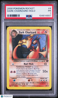 Dark Charizard 2000 Pokemon Rocket Holo PSA 1 #4