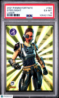 Steelsight  2021 Panini Fortnite Laser SSP #184 PSA 6