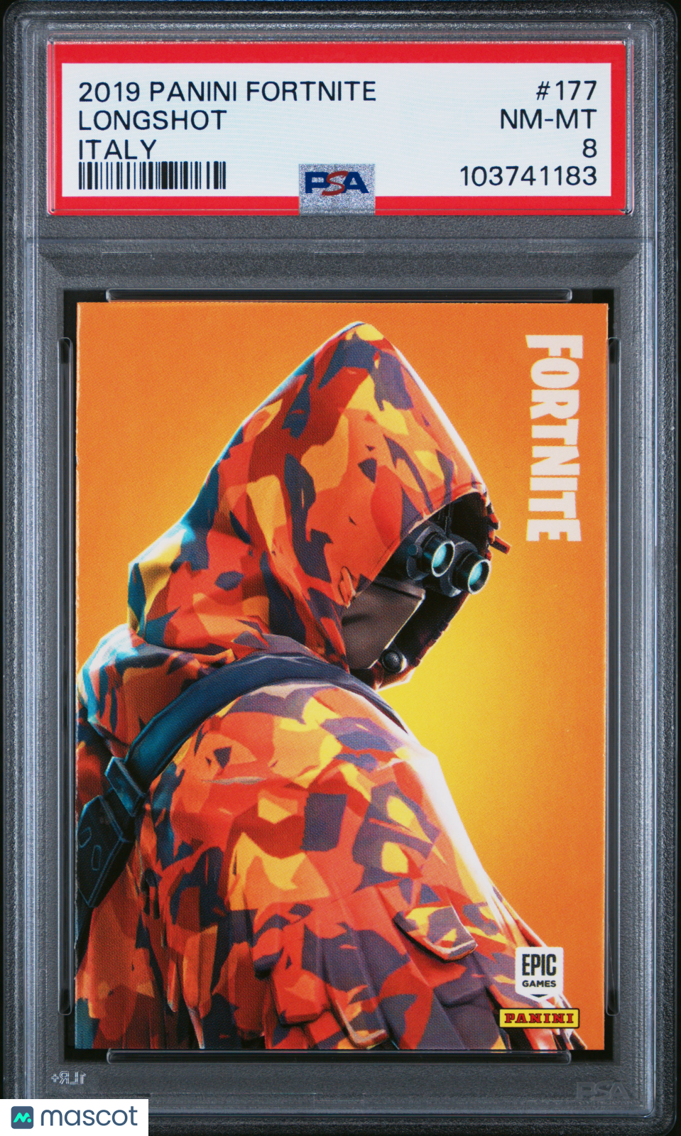 Longshot 2019 Panini Fortnite Italy #177 PSA 8