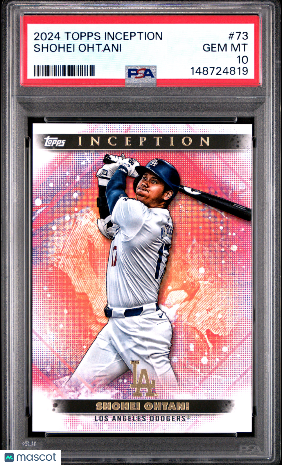 Shohei Ohtani 2024 Topps Inception Card Los Angeles Dodgers #73 PSA 10
