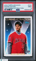Shohei Ohtani 2018 Topps Archives Coming Attraction Rookie RC LA Angels PSA 9