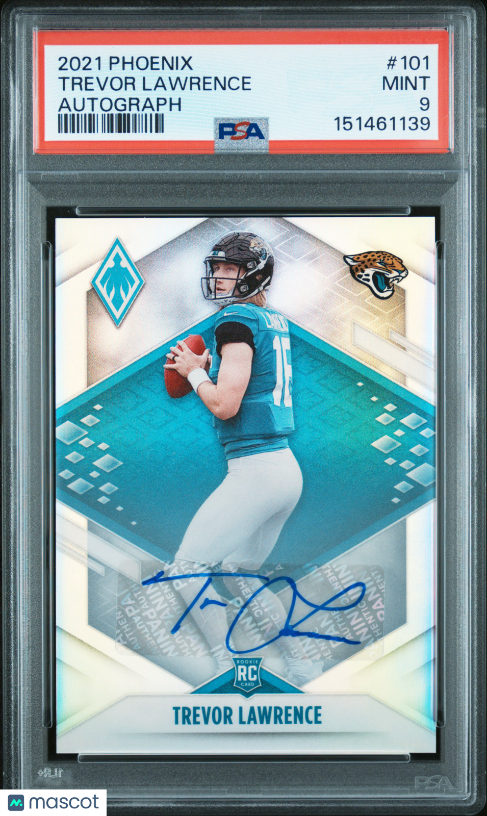 Trevor Lawrence 2021 Phoenix Auto Autograph Rookie RC Jaguars PSA 9