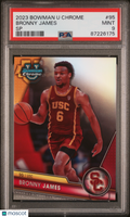 Bronny James 2023 Bowman Chrome SHORTPRINT SSP RC USC Trojans PSA 9