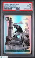 Adam Vinatieri 2024 Optic DOWNTOWN Legends SSP CASE HIT #9 Patriots PSA 9