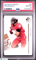 Travis Kelce 2013 SP Authentic Rookie RC Kansas City Chiefs #95 PSA 10