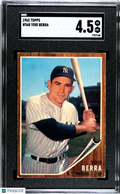 Yogi Berra 1962 Topps Card New York Yankees #360 SGC 4.5