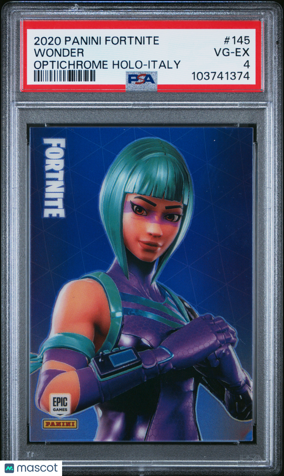 Wonder 2020 Panini Fortnite Italy Optichrome #145 PSA 4