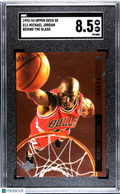 Michael Jordan 1993 Upper Deck SE Behind The Glass SGC 8.5