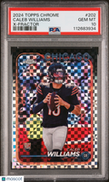 Caleb Williams 2024 Topps Chrome X-Fractor Rookie RC Chicago Bears #202 PSA 10