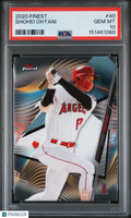 Shohei Ohtani 2020 Finest Card Los Angeles Angels #40 PSA 10