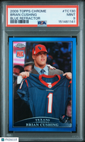 Brian Cushing 2009 Topps Chrome Blue Refractor Rookie RC Houston Texans PSA 9