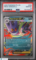 Mega Gengar EX 2025 Pokemon PFL EN-Phantasmal Flames PSA 10 #056