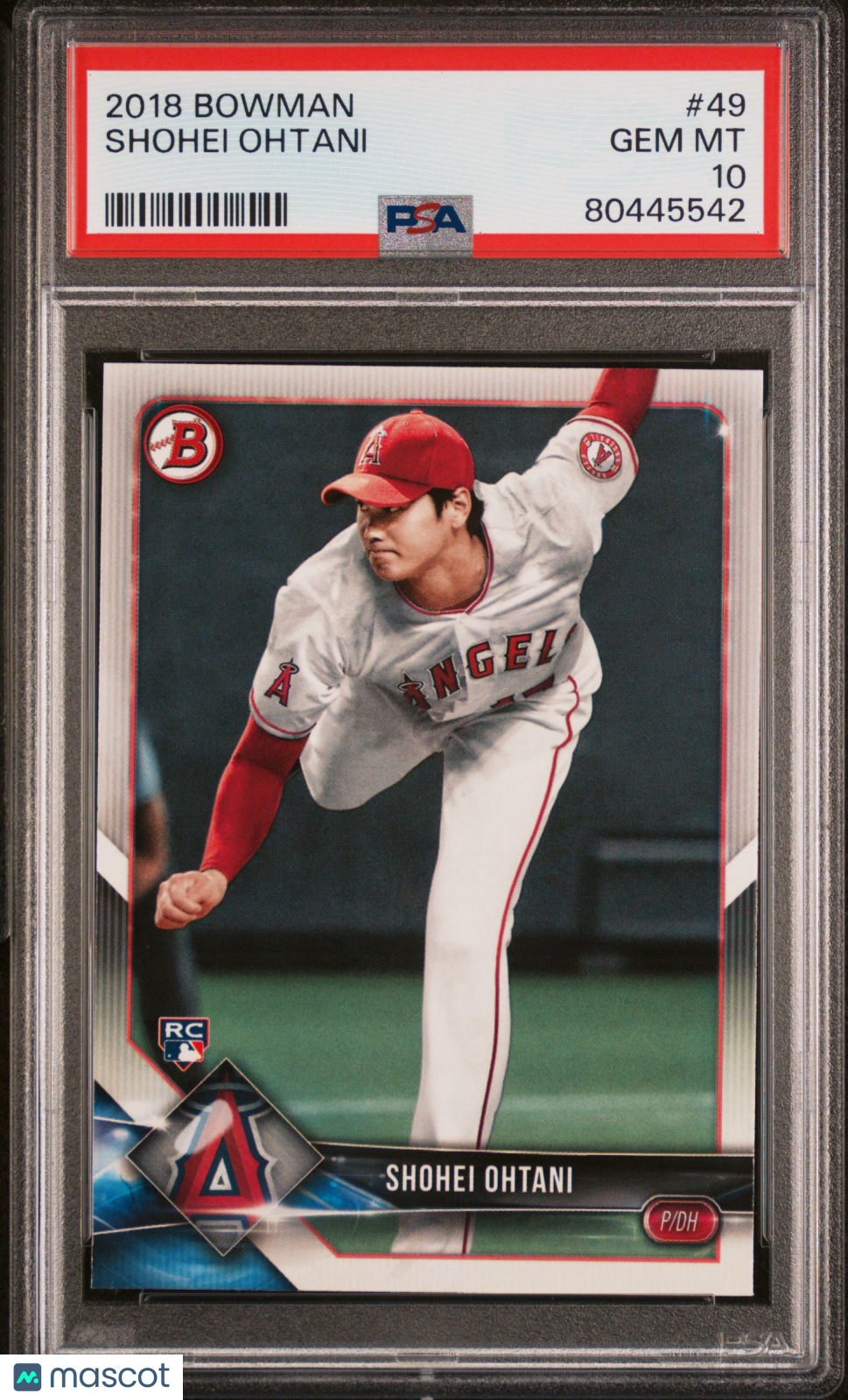 Shohei Ohtani 2018 Bowman Rookie Card RC Los Angeles Angels #49 PSA 10