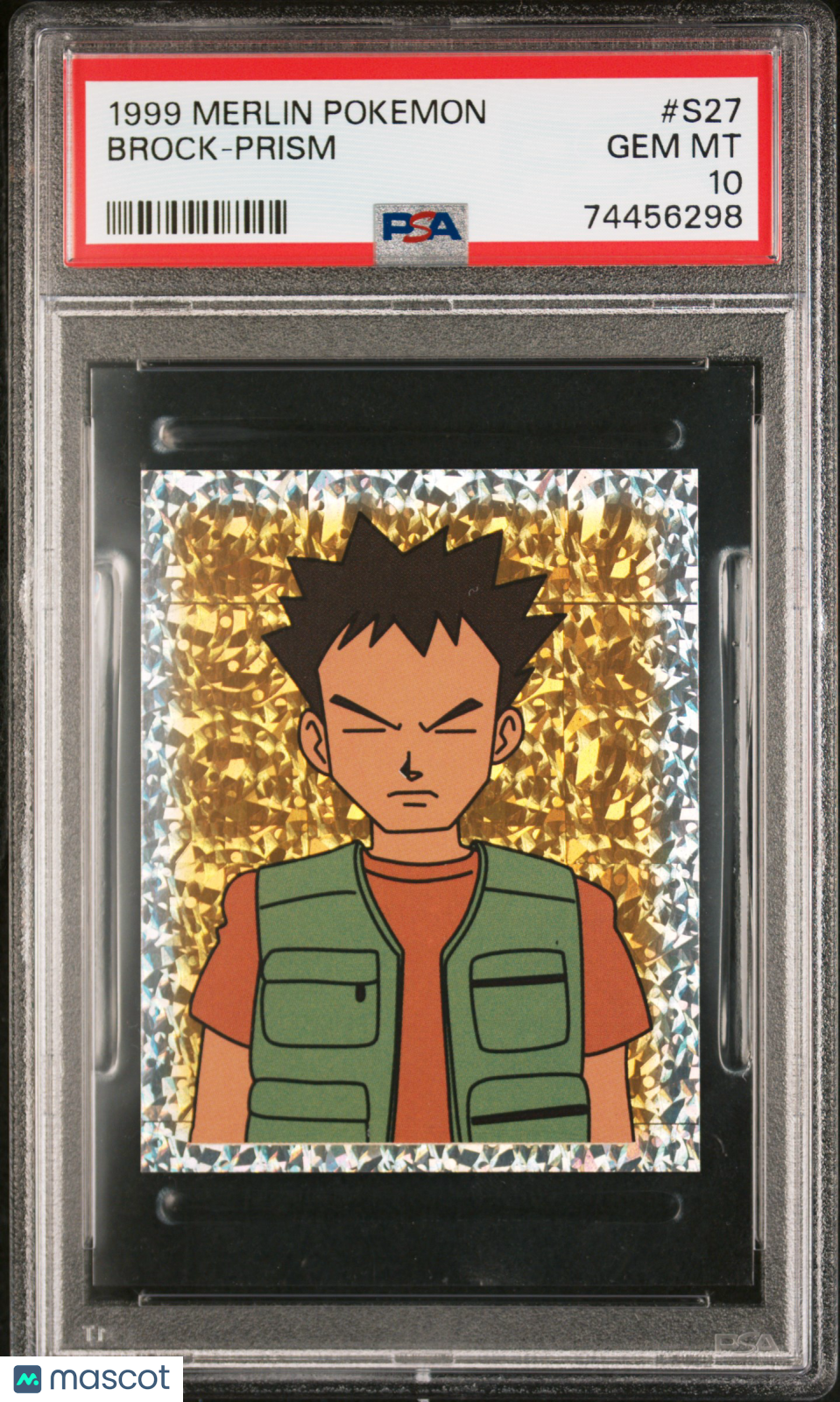 Brock 1999 Merlin Pokemon Prism #S27 PSA 10
