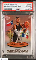 Victor Wembanyama 2023 Topps Now Rookie RC San Antonio Spurs #VW4 PSA 10