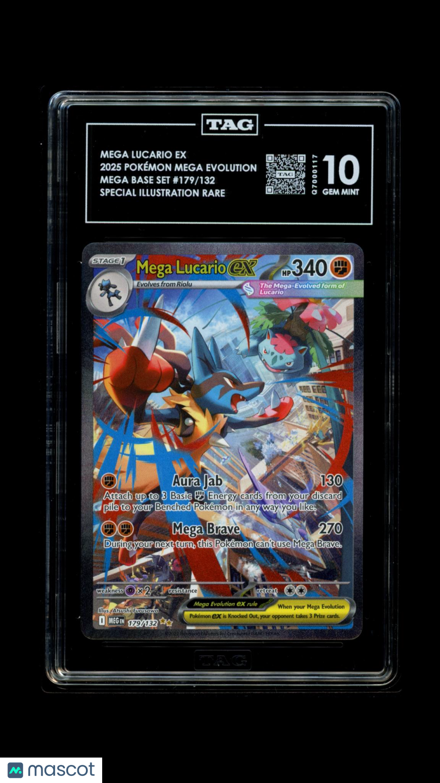 Mega Lucario ex Pokémon Mega Evolution TAG 10 #179/132