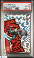 Jaylen Waddle 2023 Absolute KABOOM Horizontal CASE HIT Miami Dolphins PSA 10
