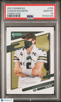 Aaron Rodgers 2021 Donruss Variation Green Bay Packers #155 PSA 10