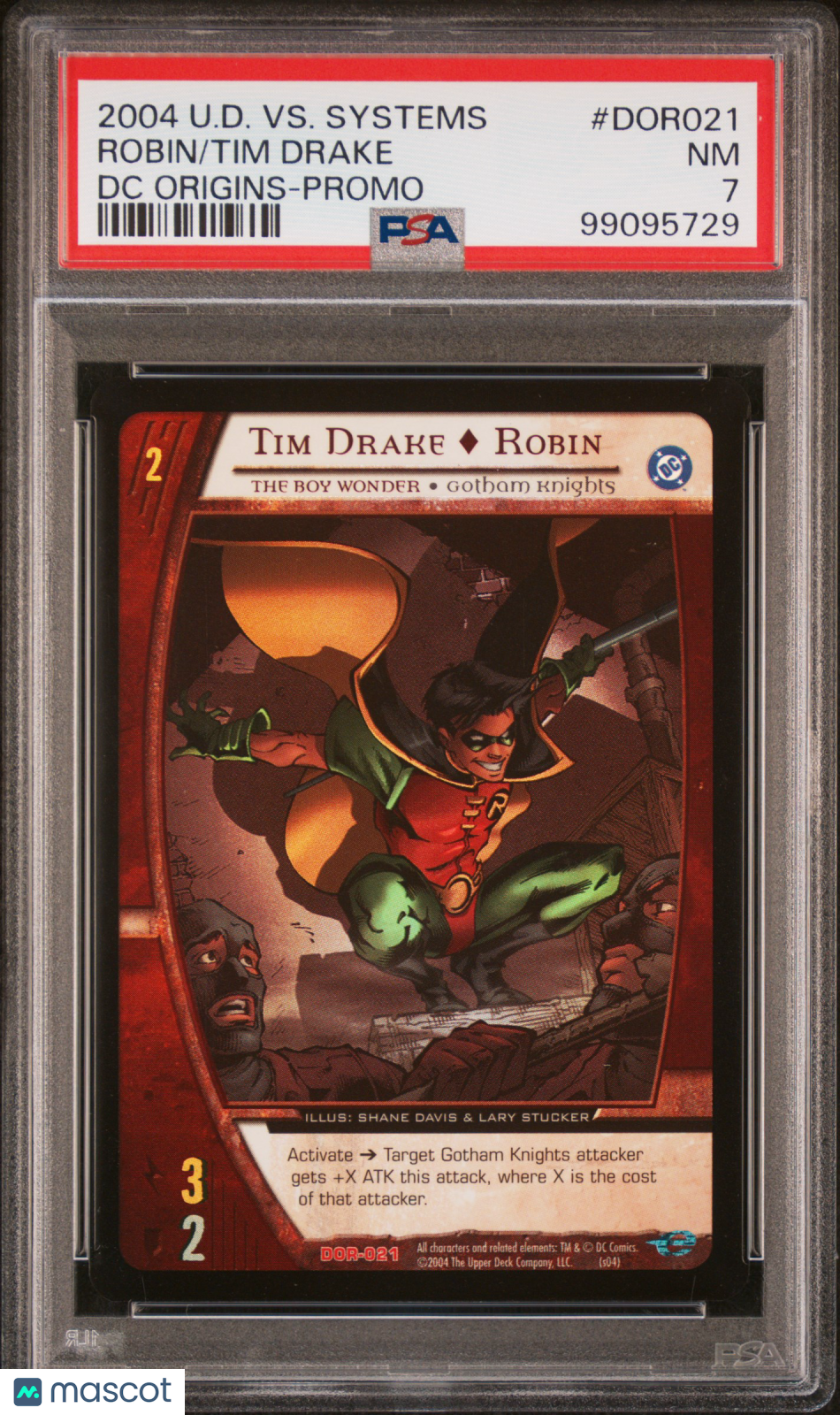 Robin Tim Drake 2004 Upper Deck VS. Systems DC Origins Promo #DOR021 PSA 7