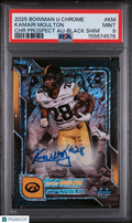 Kamari Moulton 2025 Bowman Chrome Auto Autograph Black RC Iowa 4/10 PSA 9