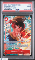 Monkey D. Luffy 2025 One Piece Legacy Of The Master Alternate Art PSA 9 #015