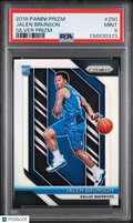 Jalen Brunson 2018-19 Prizm Silver Prizm Rookie RC Mavericks Knicks #250 PSA 9