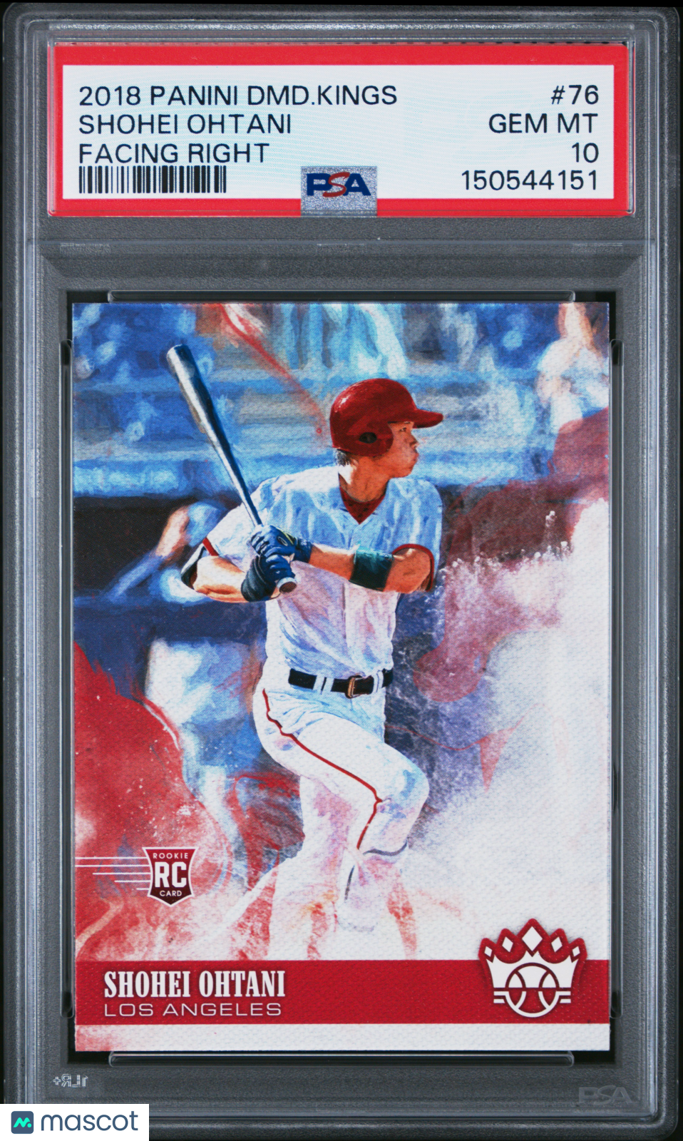 Shohei Ohtani 2018 Diamond Kings Facing Right Rookie RC LA Angels #76 PSA 10
